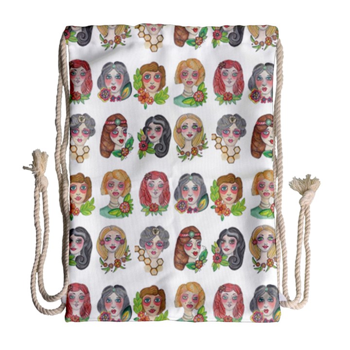 All the pretty Ladies Drawstring Bag (Large)