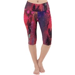 Desert Dreaming Lightweight Velour Cropped Yoga Leggings by ArtByAng