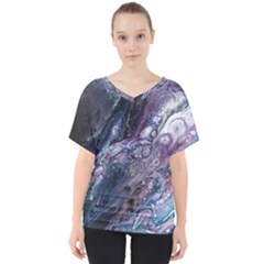 Planetary V-neck Dolman Drape Top by ArtByAng