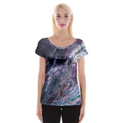 Planetary Cap Sleeve Top by ArtByAng