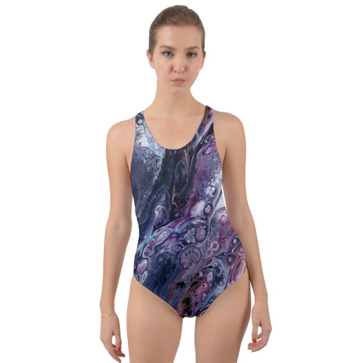 Planetary Cut-Out Back One Piece Swimsuit