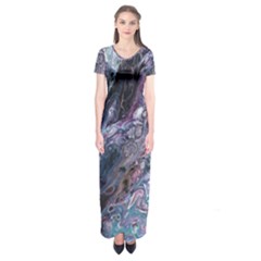 Planetary Short Sleeve Maxi Dress by ArtByAng