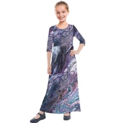 Planetary Kids  Quarter Sleeve Maxi Dress