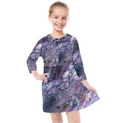 Planetary Kids  Quarter Sleeve Shirt Dress by ArtByAng