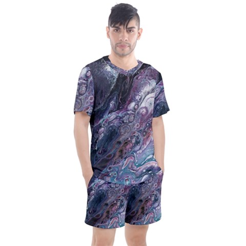 Planetary Men s Mesh Tee And Shorts Set by ArtByAng