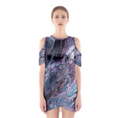 Planetary Shoulder Cutout One Piece Dress by ArtByAng