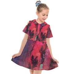 Desert Dreaming Kids  Short Sleeve Shirt Dress by ArtByAng