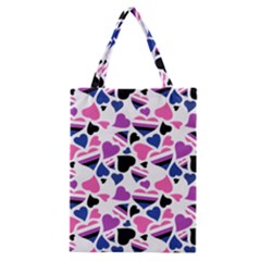 Genderfluid Pride Hearts; A Cute Gf Pride Motif! Classic Tote Bag by PrideMarks