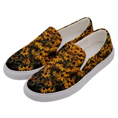 Field Of Yellow Flowers Men s Canvas Slip Ons by bloomingvinedesign