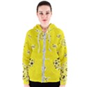 Grunge Yellow Bandana Women s Zipper Hoodie View1