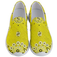 Grunge Yellow Bandana Men s Lightweight Slip Ons by dressshop