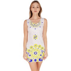 Faded Yellow Bandana Bodycon Dress by dressshop