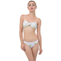 Faded Yellow Bandana Classic Bandeau Bikini Set by dressshop