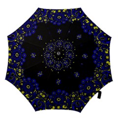 Blue Yellow Bandana Hook Handle Umbrellas (large) by dressshop