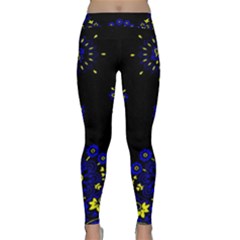 Blue Yellow Bandana Classic Yoga Leggings by dressshop