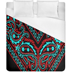 Blue And Red Bandana Duvet Cover (california King Size) by dressshop