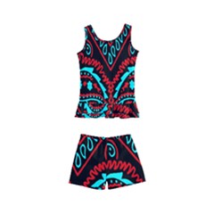 Blue And Red Bandana Kid s Boyleg Swimsuit by dressshop