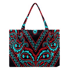 Blue And Red Bandana Medium Tote Bag by dressshop