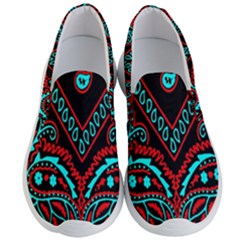 Blue And Red Bandana Men s Lightweight Slip Ons by dressshop