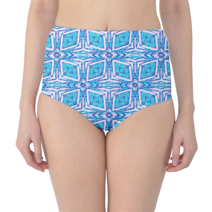 Geometric Doodle 1 Classic High-Waist Bikini Bottoms