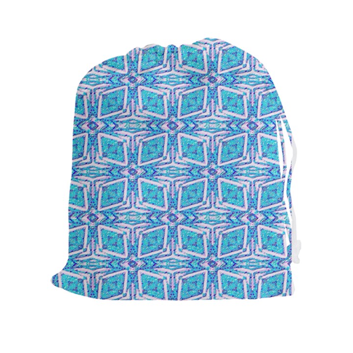 Geometric Doodle 1 Drawstring Pouch (XXL)