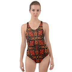 Geometric Doodle 2 Cut-out Back One Piece Swimsuit by dressshop