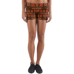 Geometric Doodle 2 Yoga Shorts by dressshop