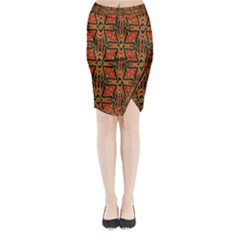 Geometric Doodle 2 Midi Wrap Pencil Skirt by dressshop