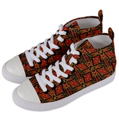 Geometric Doodle 2 Women s Mid-top Canvas Sneakers by dressshop