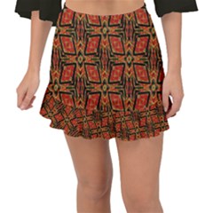 Geometric Doodle 2 Fishtail Mini Chiffon Skirt