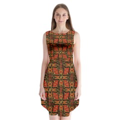 Geometric Doodle 2 Sleeveless Chiffon Dress  