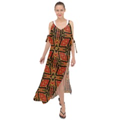 Geometric Doodle 2 Maxi Chiffon Cover Up Dress