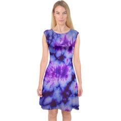 Tie Dye 1 Capsleeve Midi Dress by dressshop