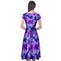 Tie Dye 1 Cap Sleeve Wrap Front Dress View2