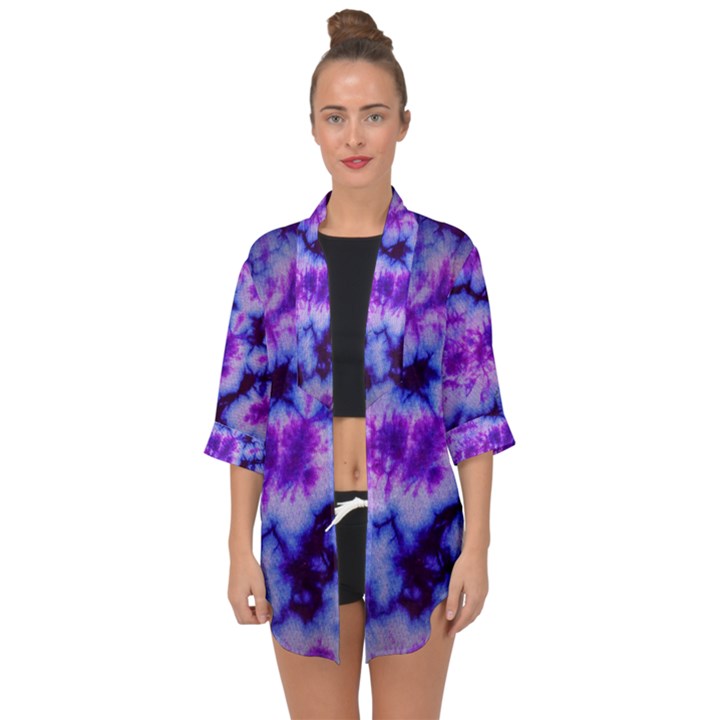 Tie Dye 1 Open Front Chiffon Kimono