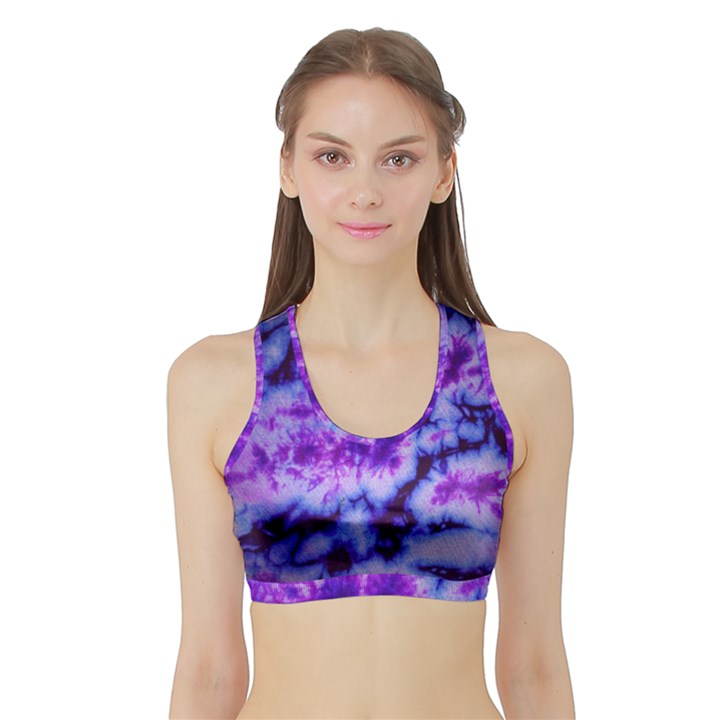 Tie Dye 1 Sports Bra with Border