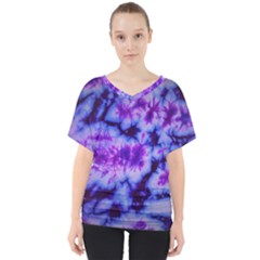 Tie Dye 1 V-Neck Dolman Drape Top