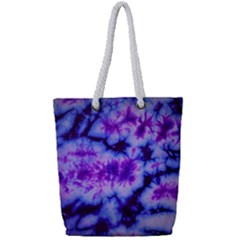 Tie Dye 1 Full Print Rope Handle Tote (Small)