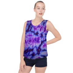 Tie Dye 1 Bubble Hem Chiffon Tank Top