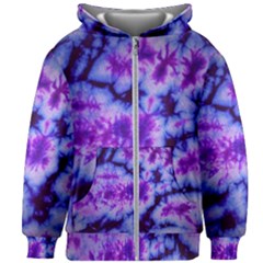 Tie Dye 1 Kids Zipper Hoodie Without Drawstring