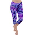 Tie Dye 1 Lightweight Velour Capri Yoga Leggings View1