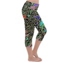 Swirl Retro Abstract Doodle Lightweight Velour Capri Yoga Leggings View3