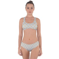 Plaid 2 Criss Cross Bikini Set by dressshop