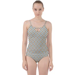 Plaid 2 Cut Out Top Tankini Set by dressshop