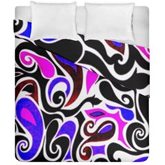 Retro Swirl Abstract Duvet Cover Double Side (california King Size) by dressshop