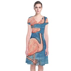 Img 5173 Short Sleeve Front Wrap Dress