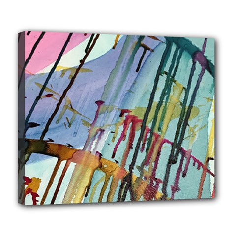 Chaos In Colour  Deluxe Canvas 24  X 20  (stretched) by ArtByAng