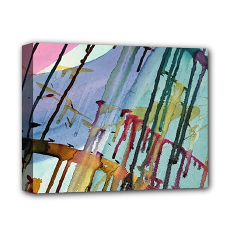 Chaos In Colour  Deluxe Canvas 14  X 11  (stretched) by ArtByAng