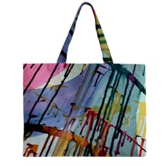 Chaos In Colour  Zipper Mini Tote Bag by ArtByAng