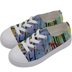 Chaos In Colour  Kids  Low Top Canvas Sneakers by ArtByAng